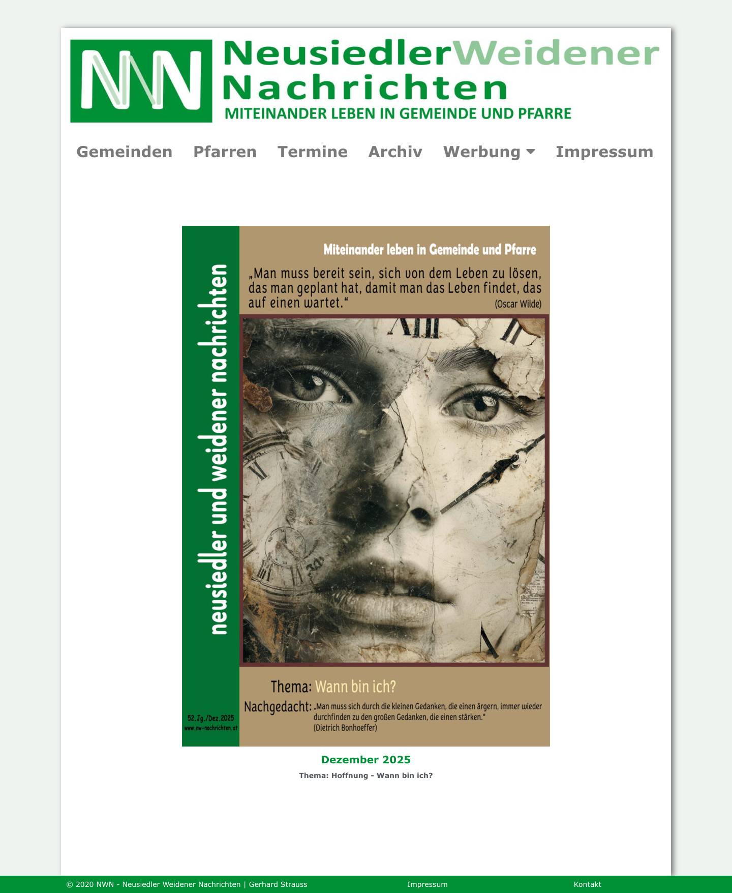 Home - Neusiedler Weidener Nachrichten - Full Screenshot