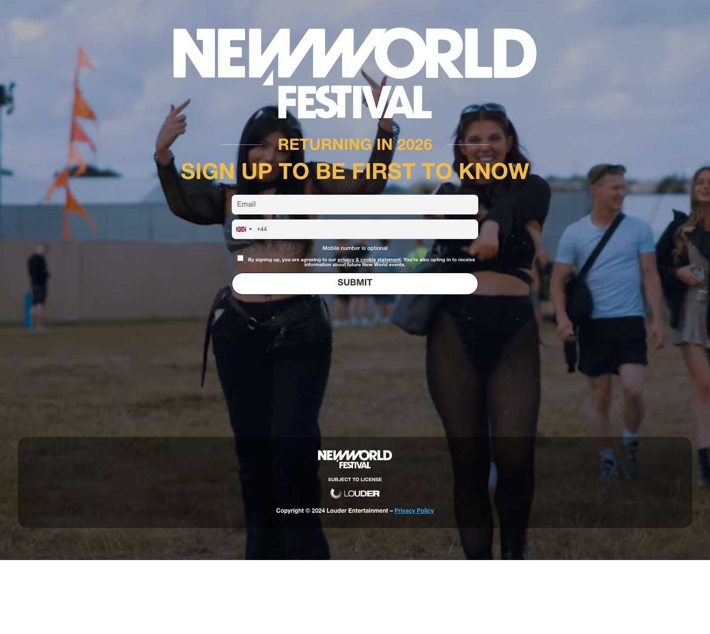 New World Festival - Full Screenshot