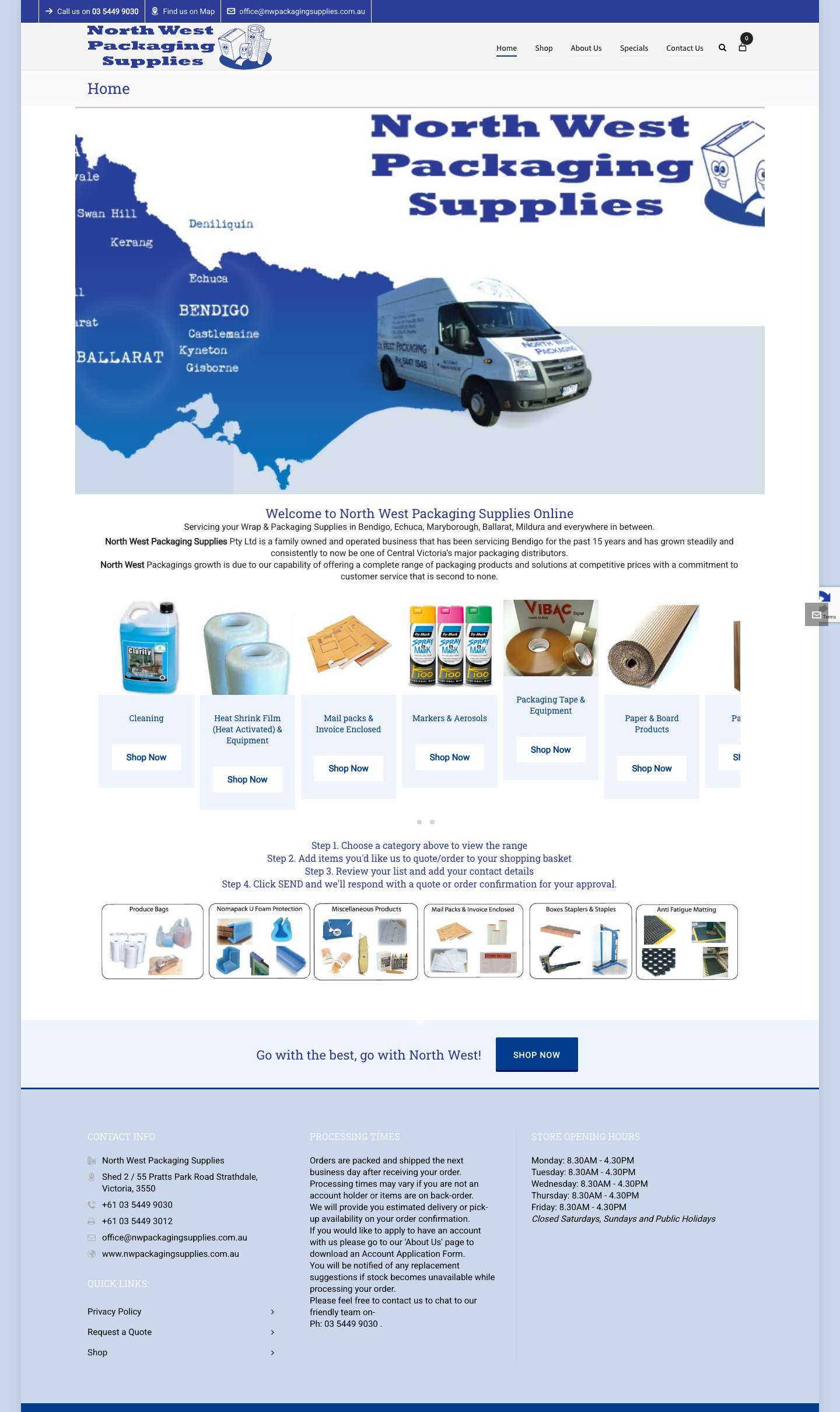 North West Packaging Supplies – Wrap & Pack with the best - Full Screenshot