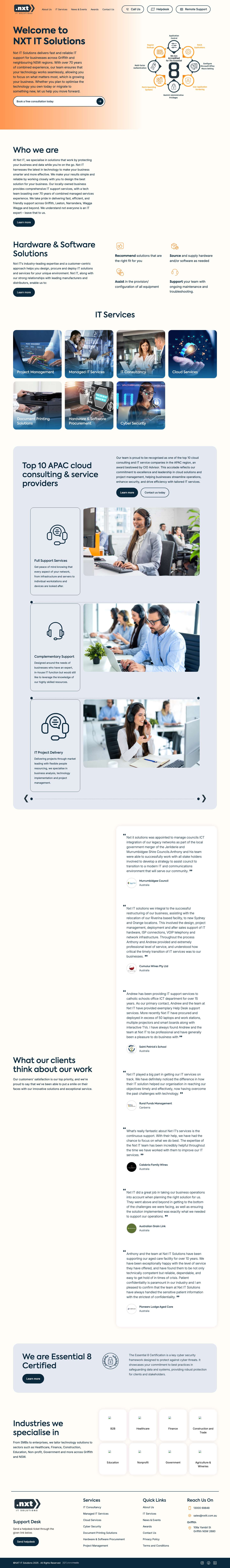 Trusted IT Support & Service Providers | Griffith - Full Screenshot