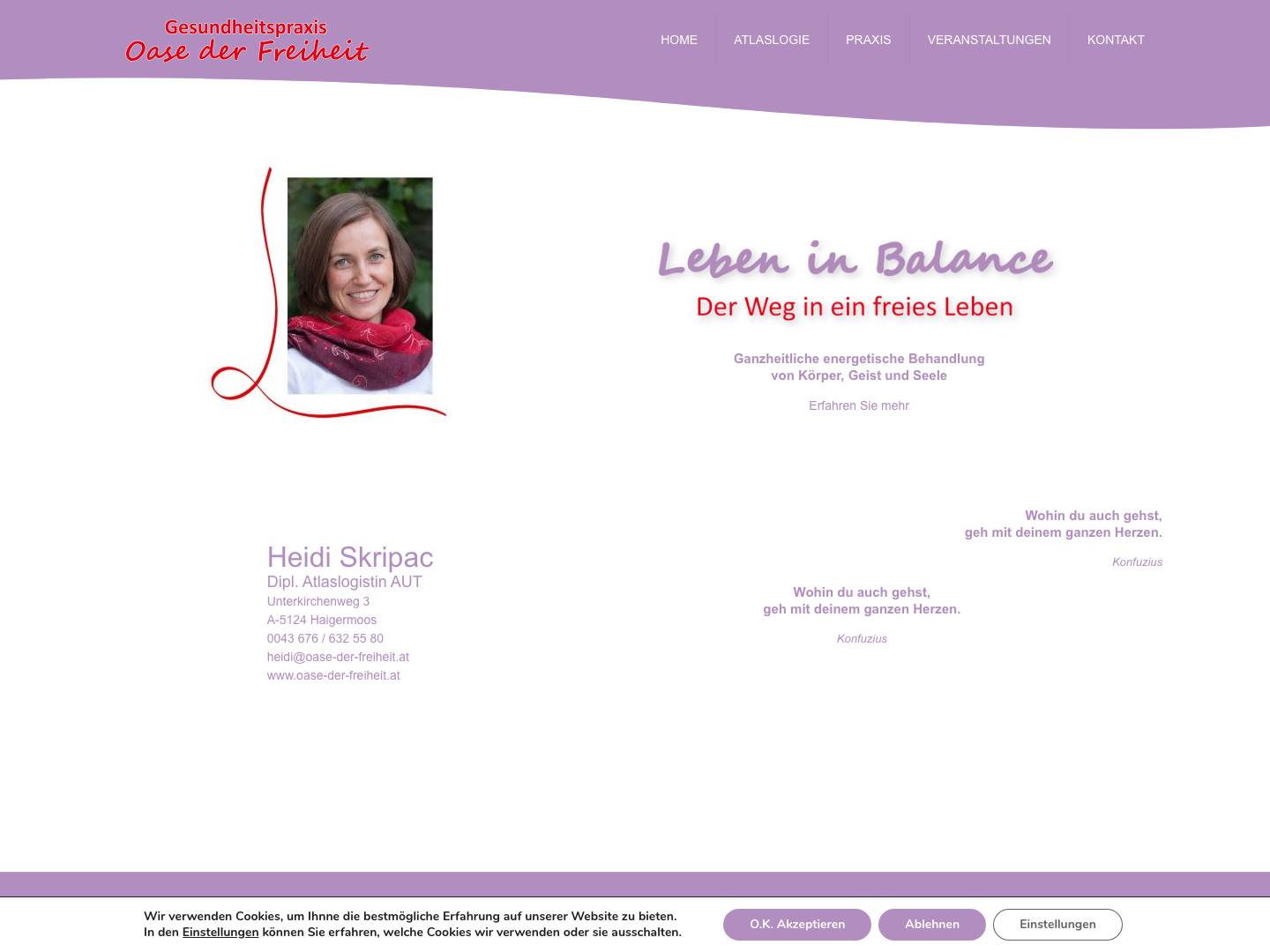 Dipl. Atlaslogie Heidi Skripac - Full Screenshot