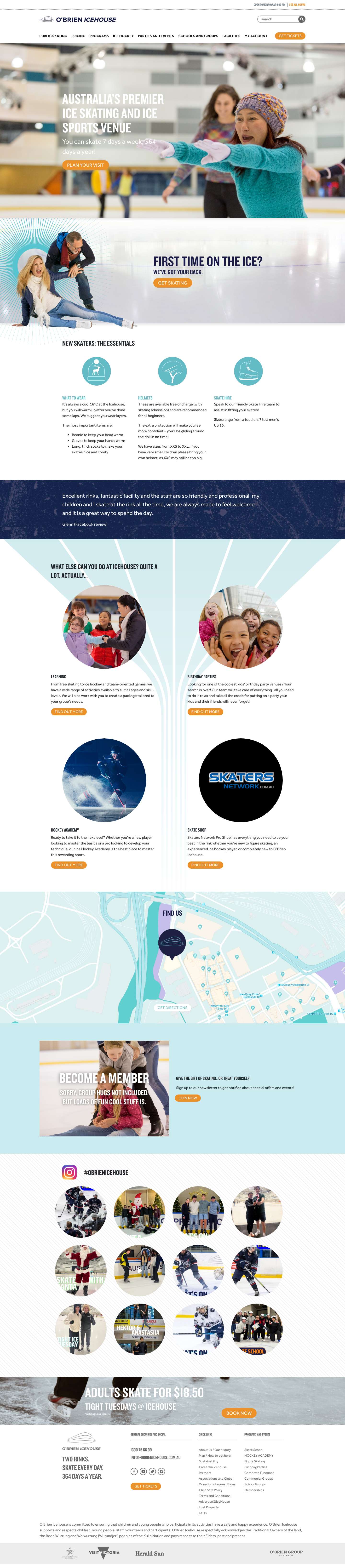 Home Page - obrienicehouse.com.au - Full Screenshot