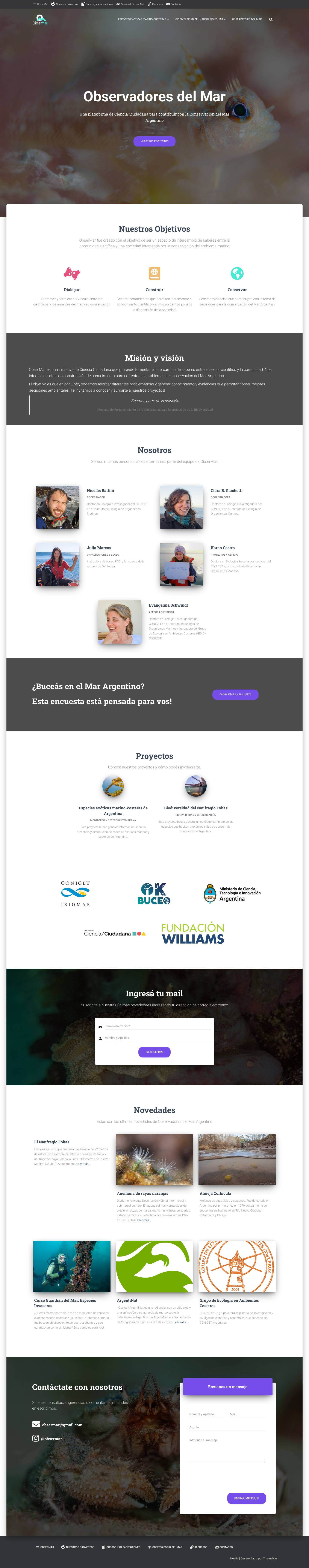 ObserMar – La plataforma de Ciencia Ciudadana del Mar - Full Screenshot