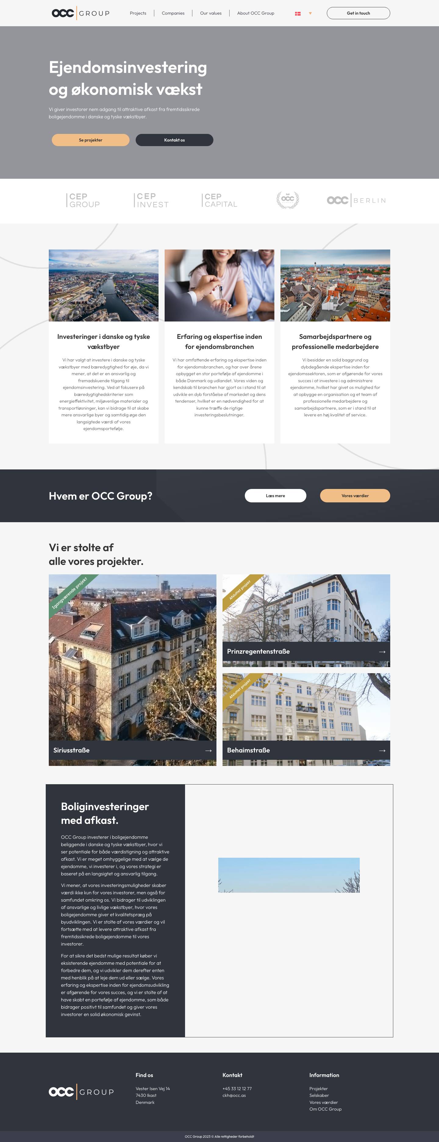 OCC Group - Full Screenshot