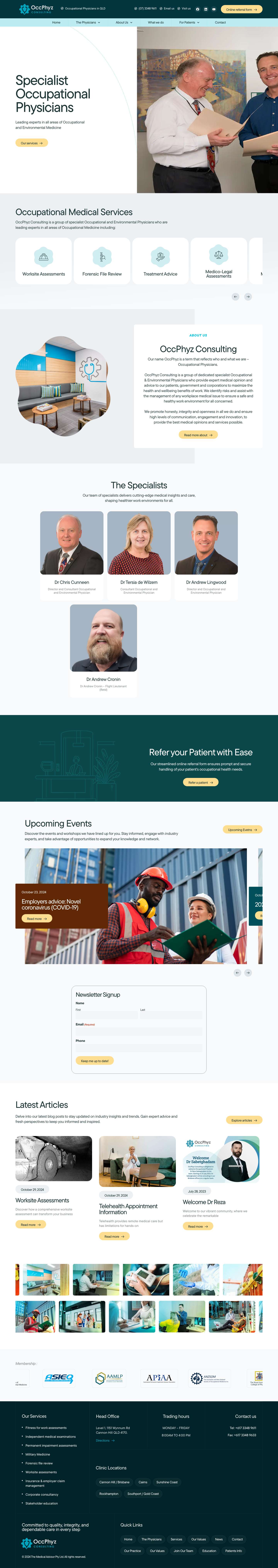 OccPhyz Consulting – Occupational Medical Services - Full Screenshot