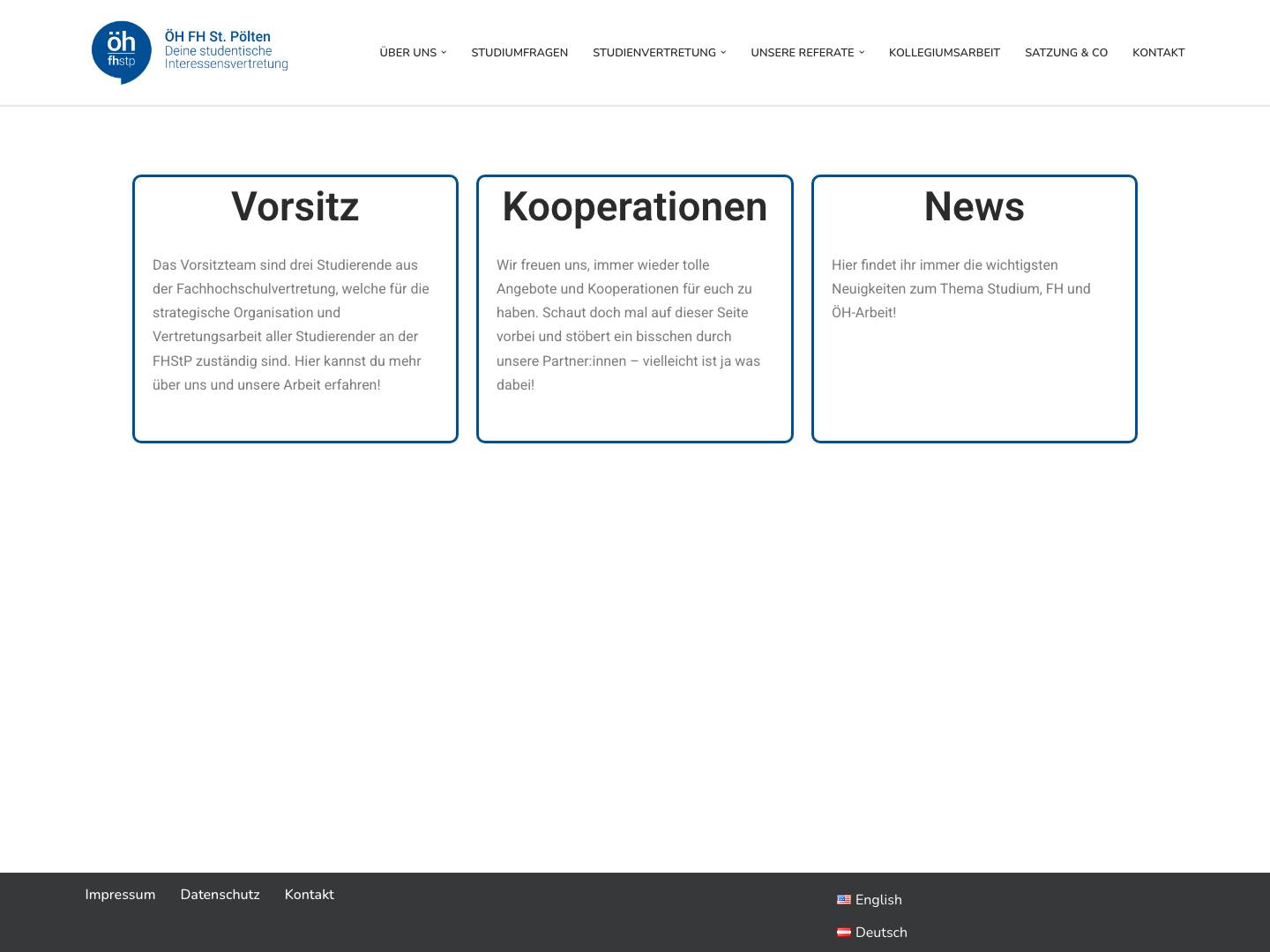 ÖH FH St. Pölten - Full Screenshot