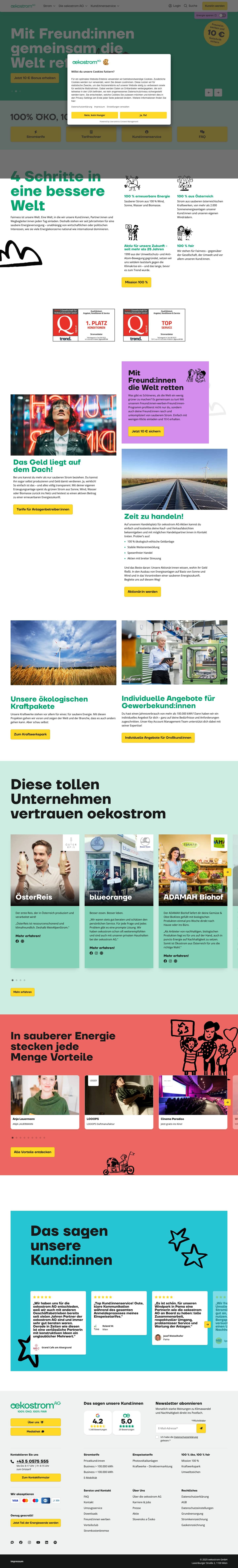 oekostrom AG 100 % öko, 100 % faire Stromanbieterin156x156-oekostrom-stoerer-freundeNach oben scrollen - Full Screenshot