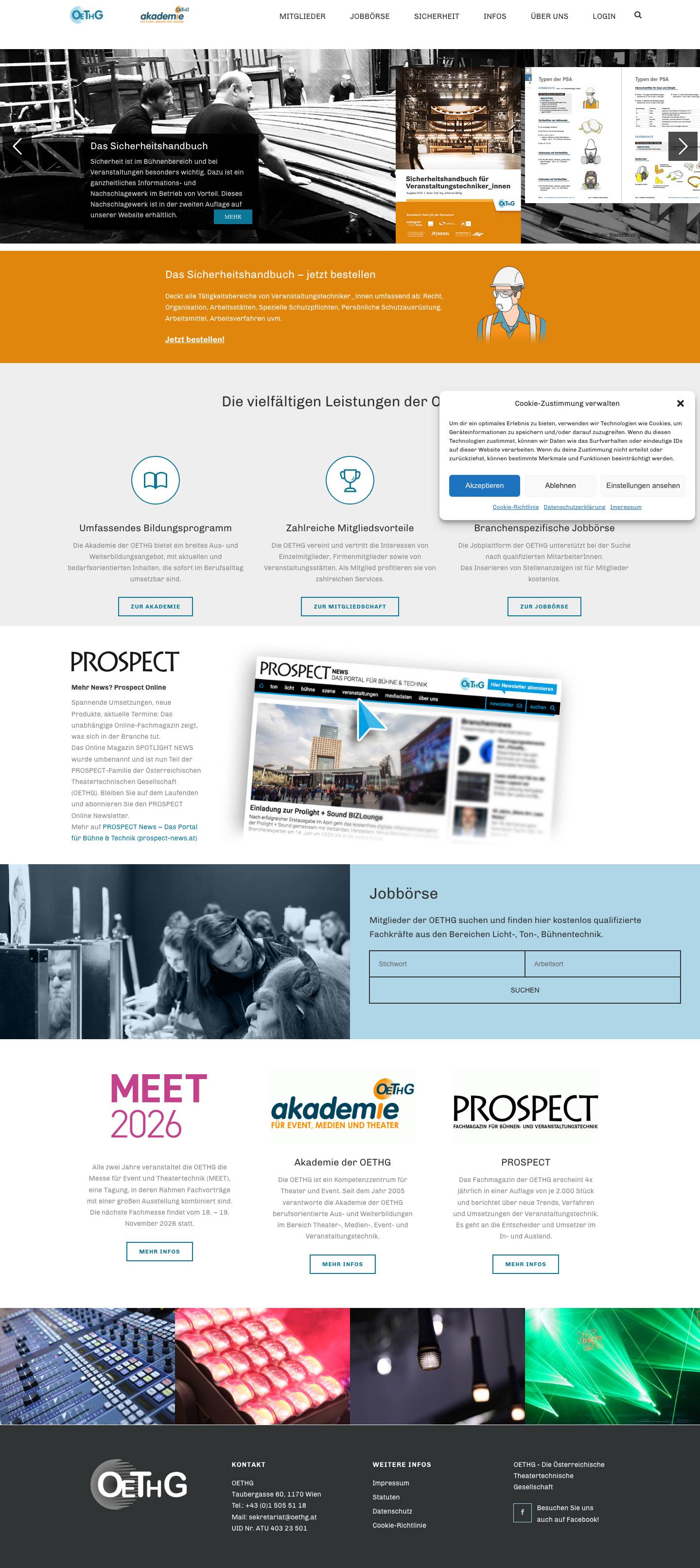 OETHG – Österreichische Theatertechnische Gesellschaft - Full Screenshot