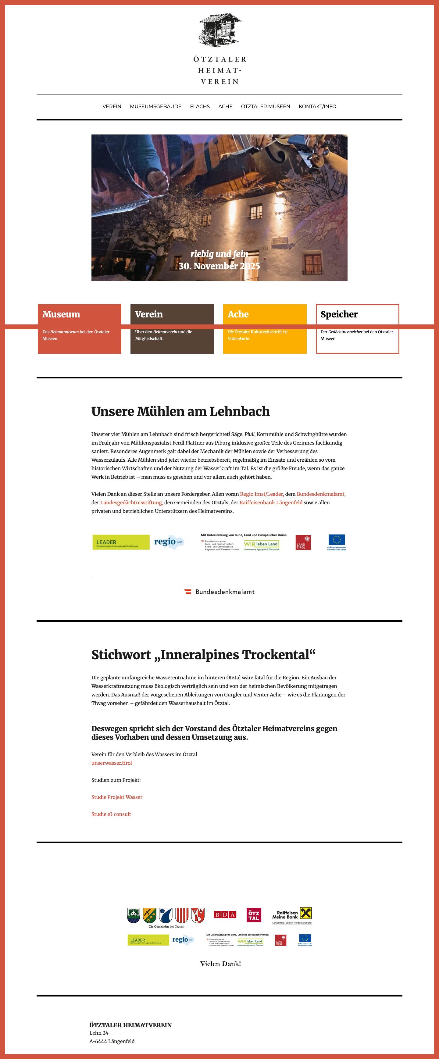 Ötztaler Heimat- und Freilichtmuseum - Full Screenshot