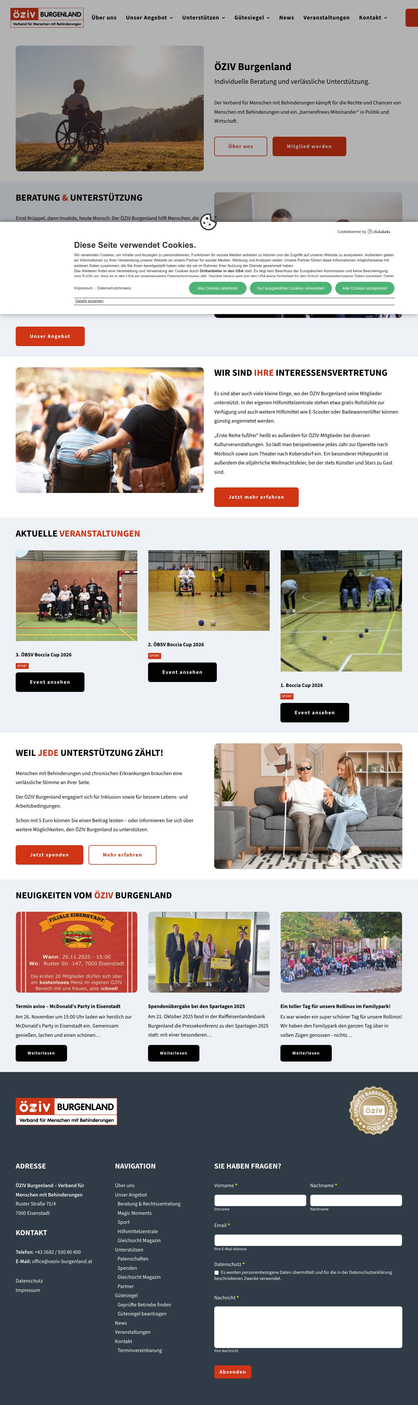 ÖZIV Burgenland – ÖZIV - Full Screenshot