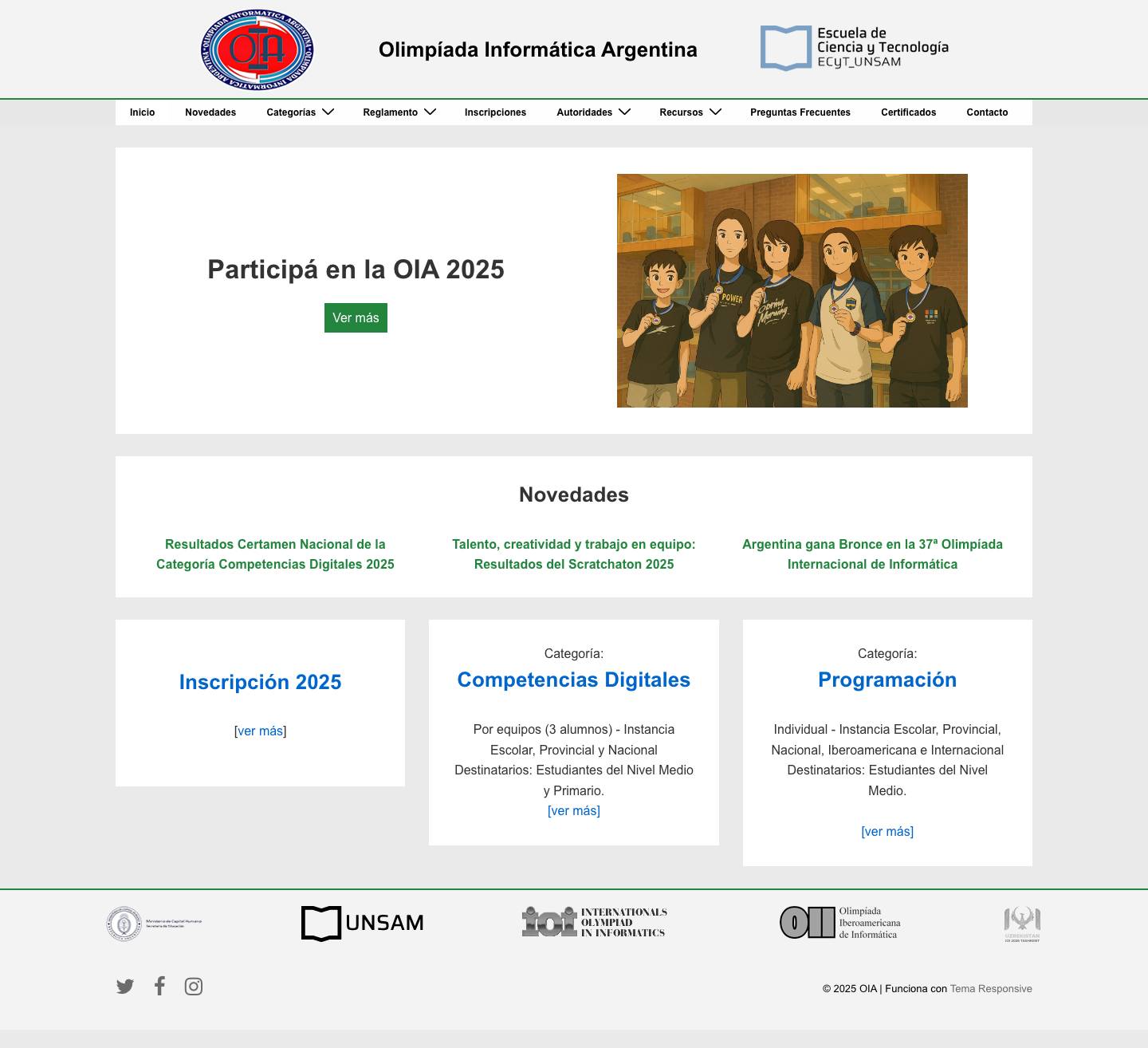 OIA – Olimpíada Informática Argentina - Full Screenshot