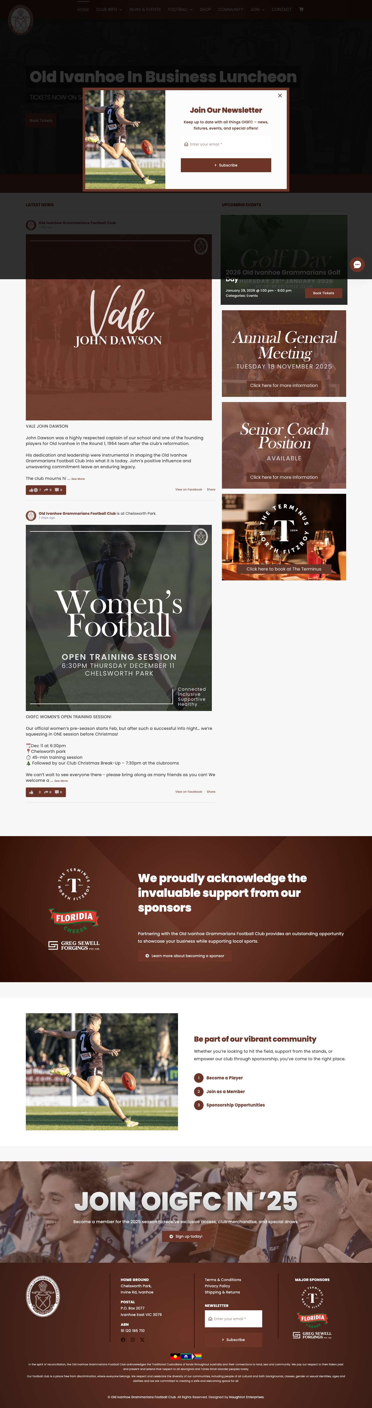 Old Ivanhoe Grammarians Football ClubComments Box SVG icons - Full Screenshot