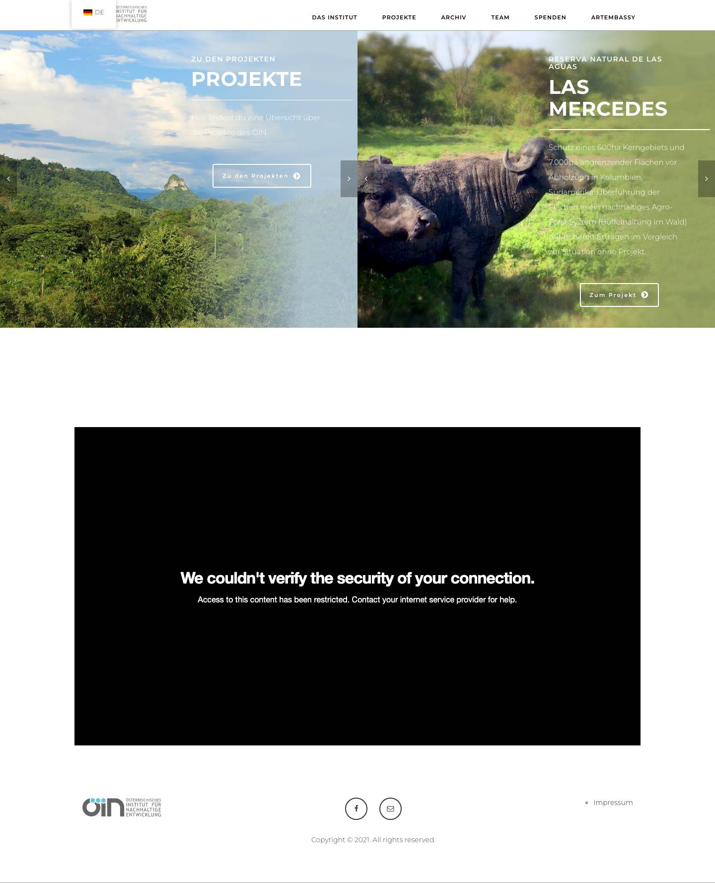 ÖIN | Österreichisches Institut für Nachhaltige Entwicklung - Full Screenshot