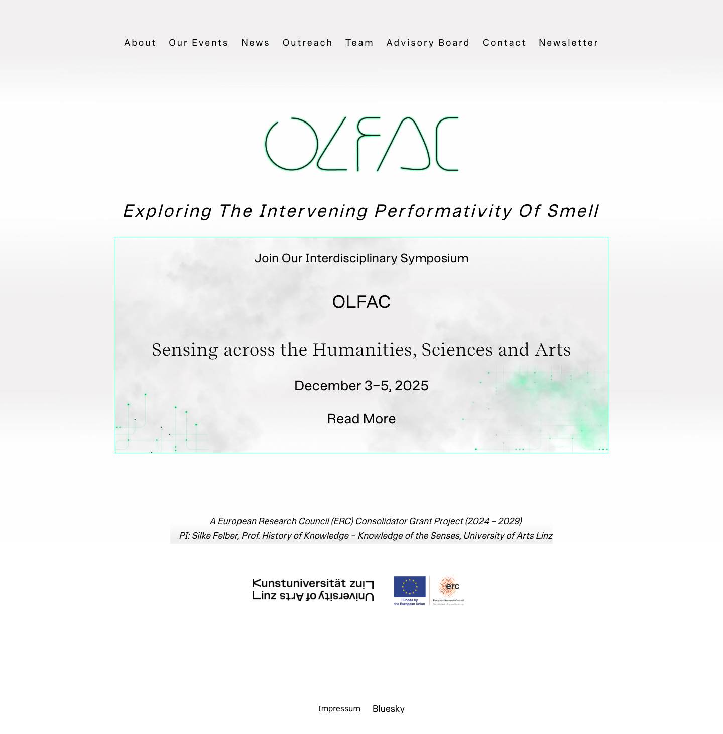 OLFAC – Exploring the Intervening Performativity of Smell - Full Screenshot