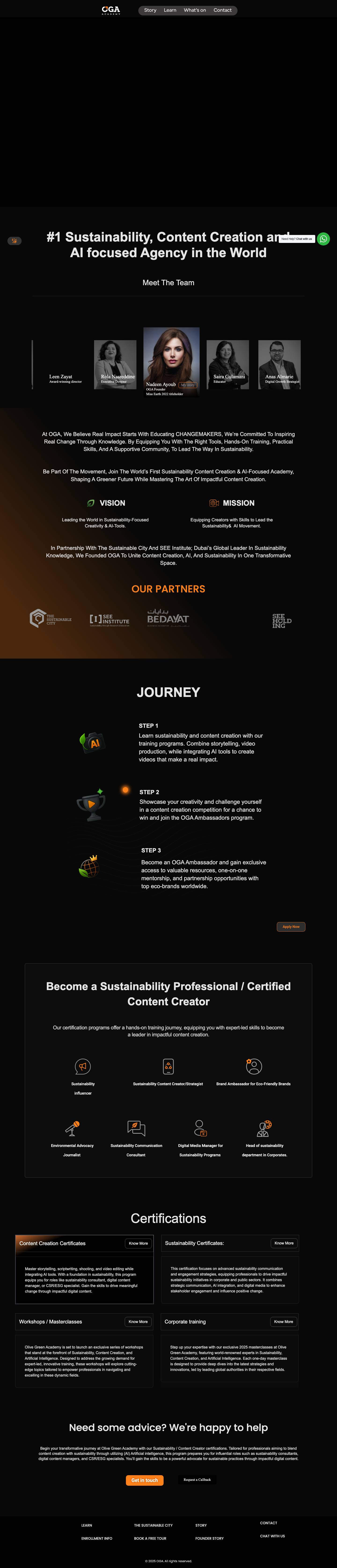 Olive Green Academy (OGA) - Full Screenshot