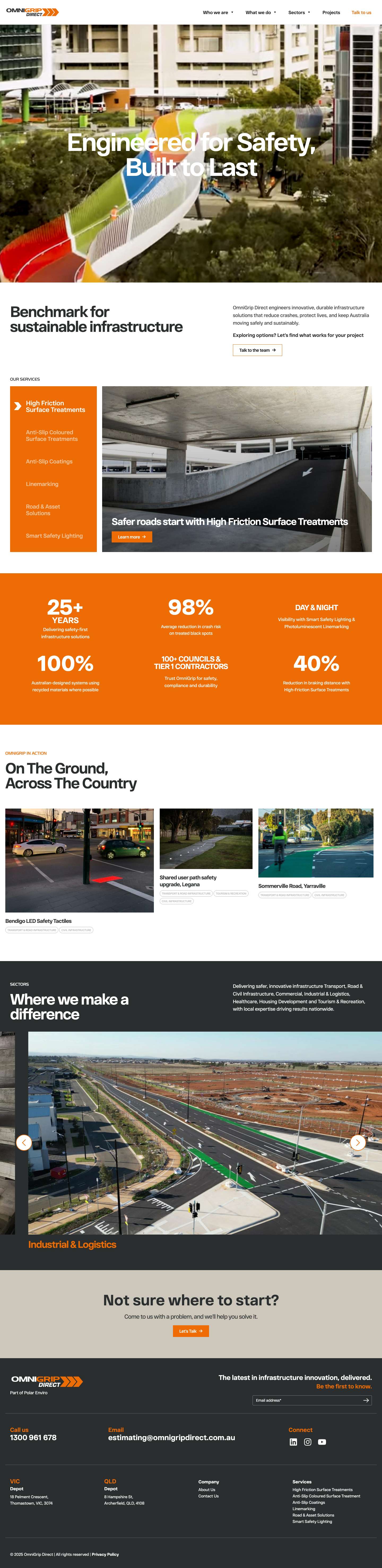 Engineered for Safety, Built to Last | OmniGrip Direct - Full Screenshot