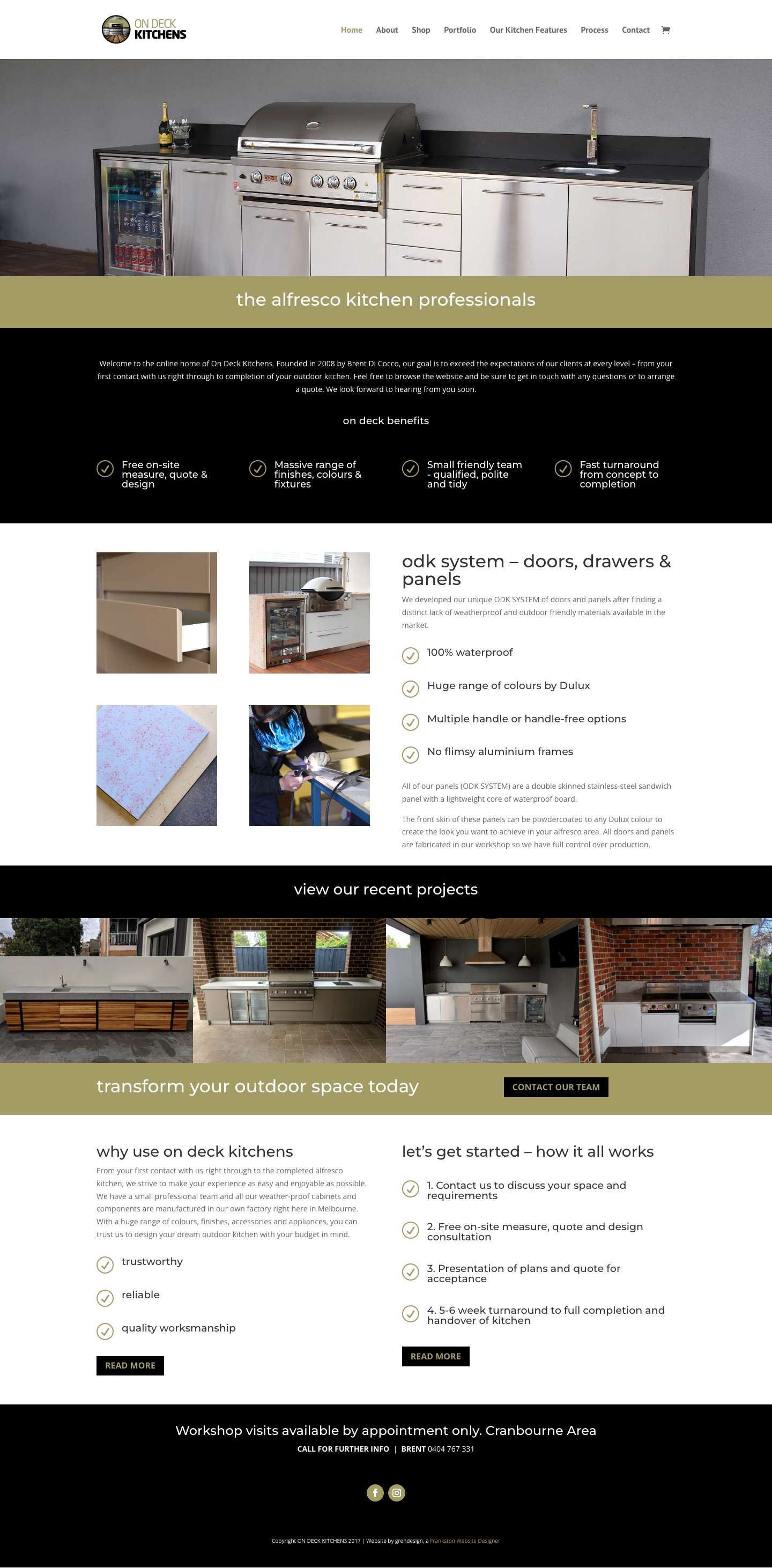 On Deck Kitchens | Outdoor Kitchens Melbourne - Full Screenshot