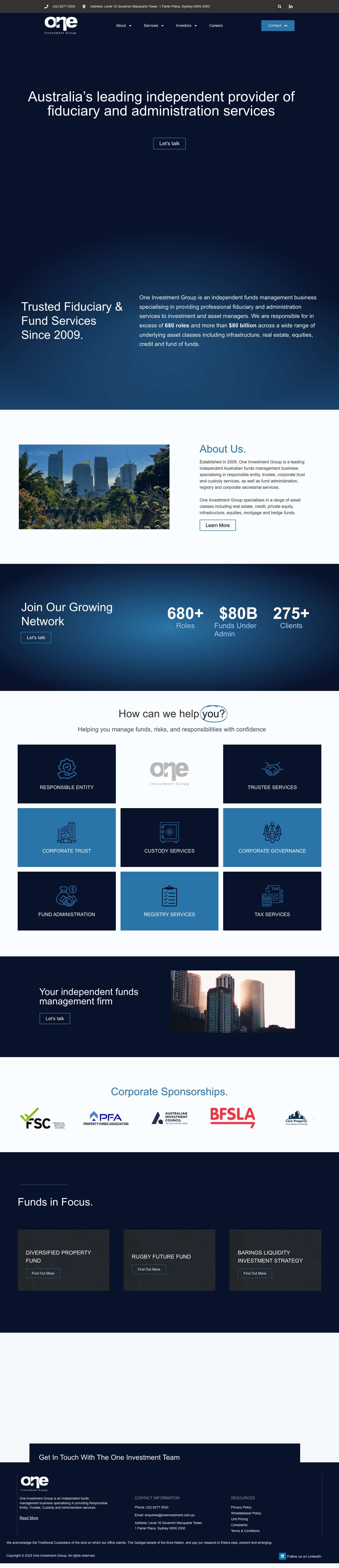 One Investment Group | Independent Australian funds management businessCloseCloseCloseCloseCloseCloseCloseCloseCloseClose - Full Screenshot