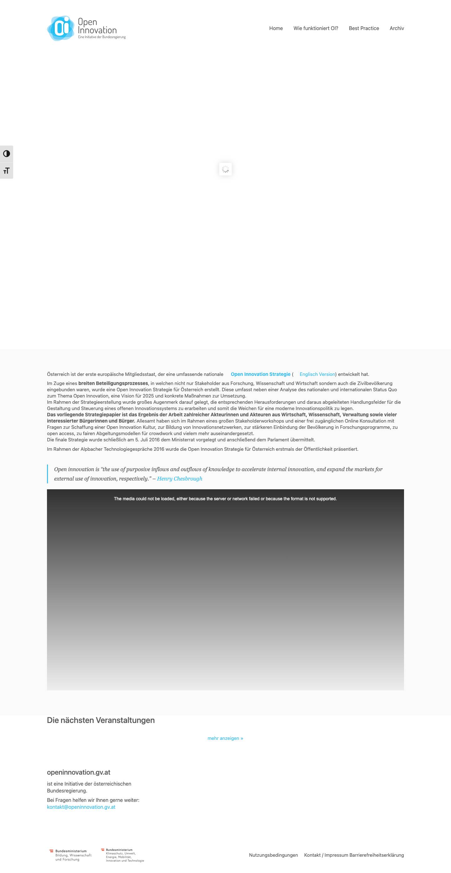 Openinnovation - Full Screenshot