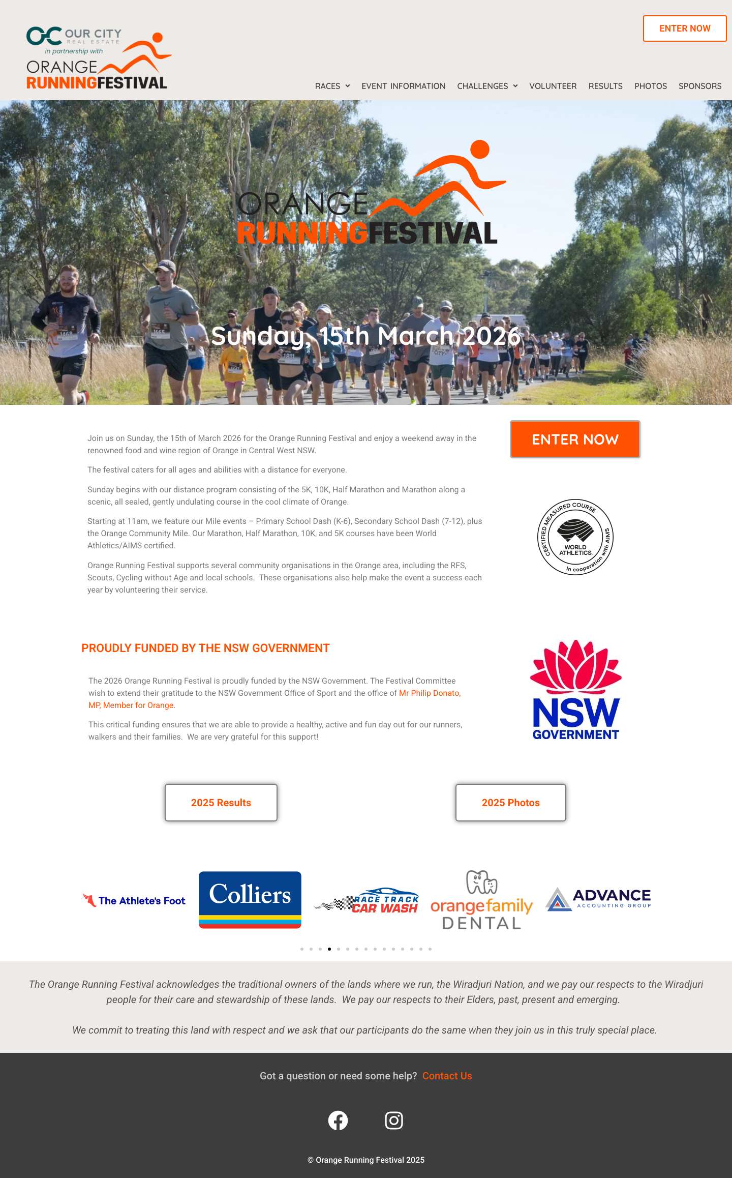 Orange Running Festival - Full Screenshot