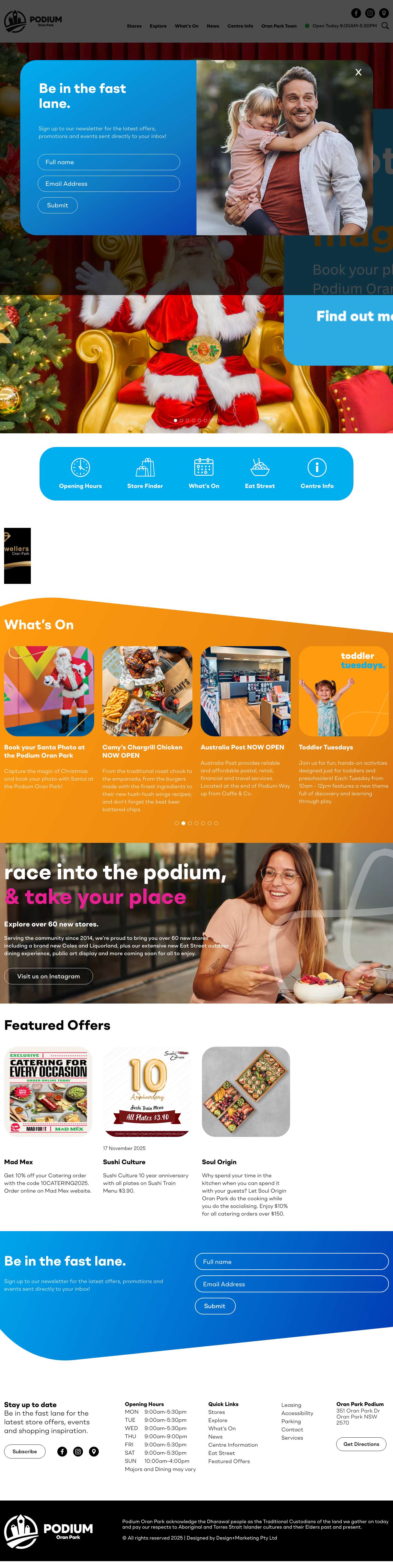 Home - Podium - Full Screenshot