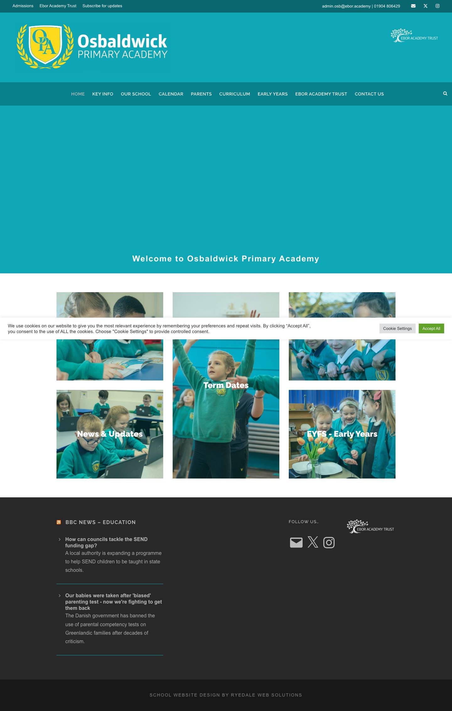 Osbaldwick Primary Academy – Official website of Osbaldwick Primary Academy York - Full Screenshot