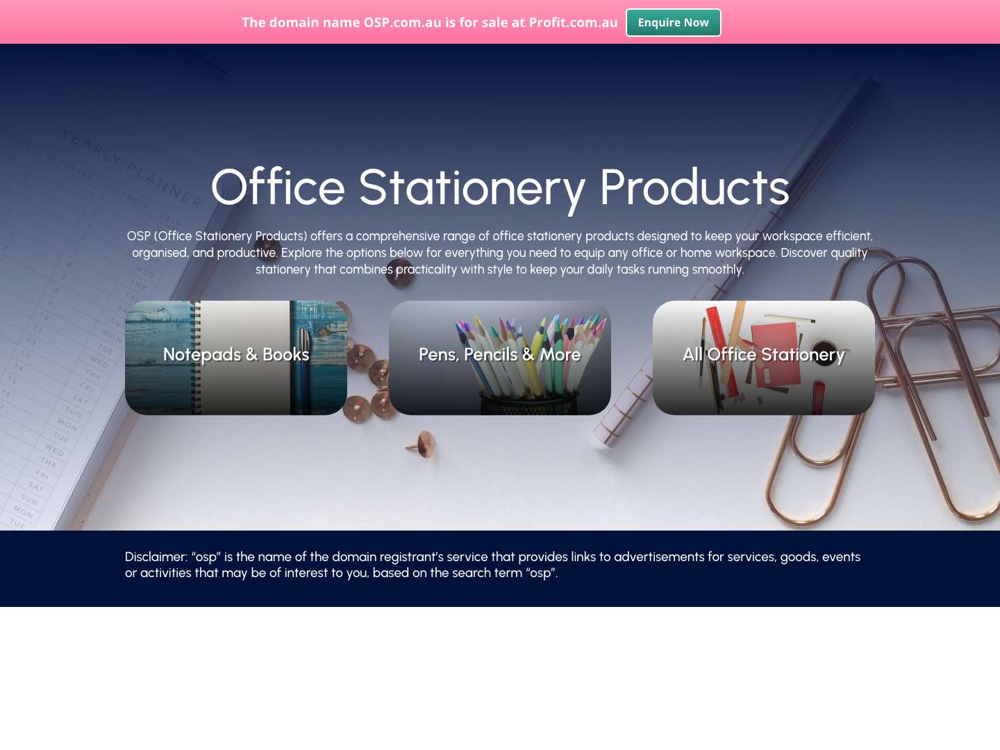 osp.com.au - Full Screenshot