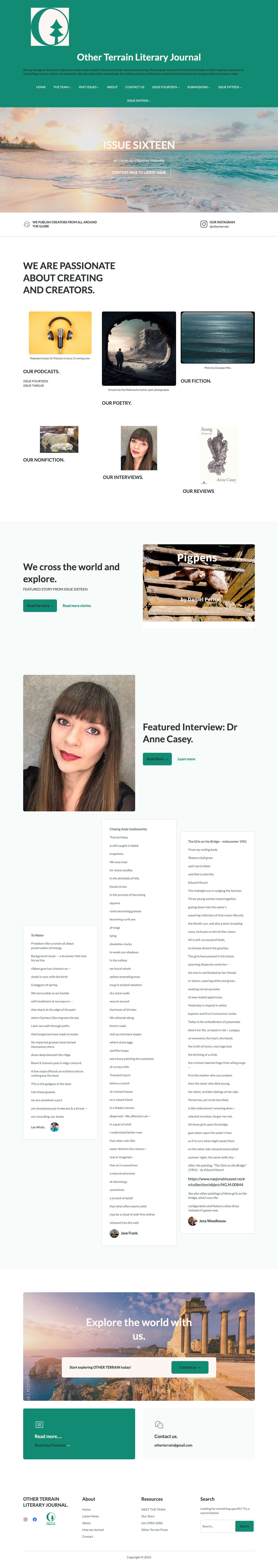 Home - Other Terrain Literary Journal - Full Screenshot