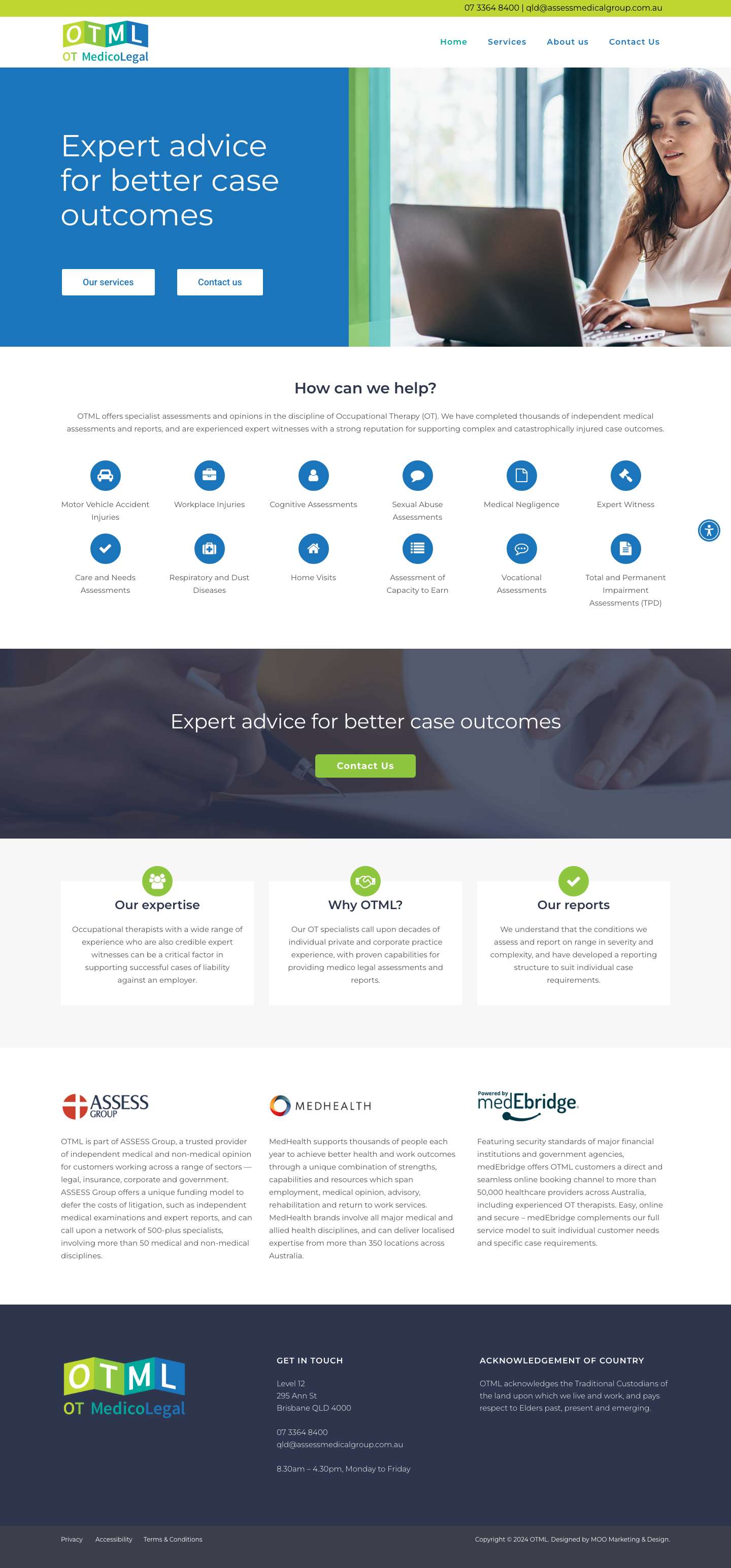 OT MedicoLegal | Medicolegal Experts - Full Screenshot