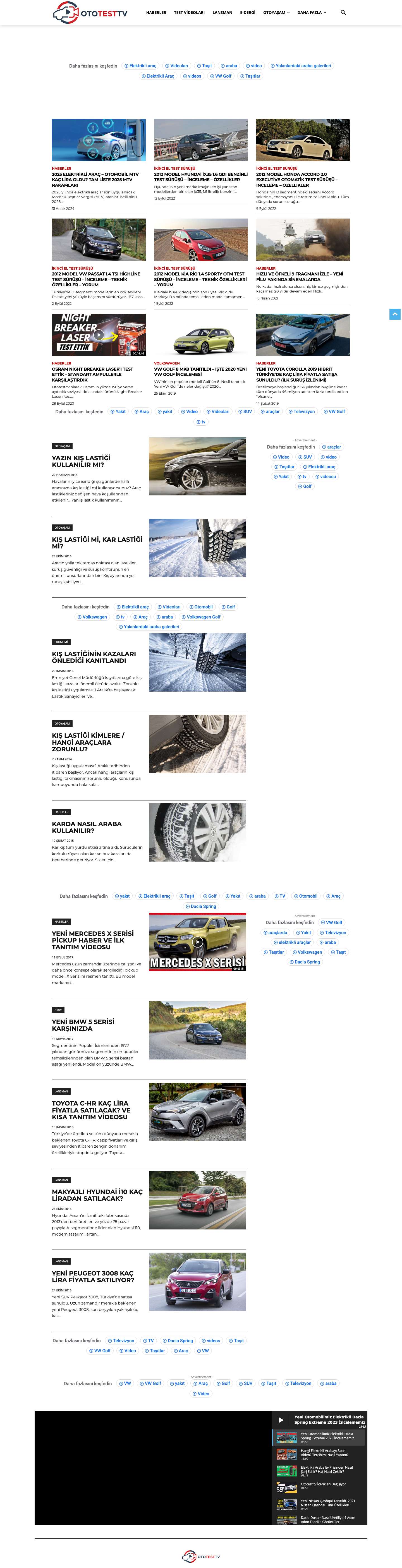 Anasayfa - ototest.tv - Full Screenshot