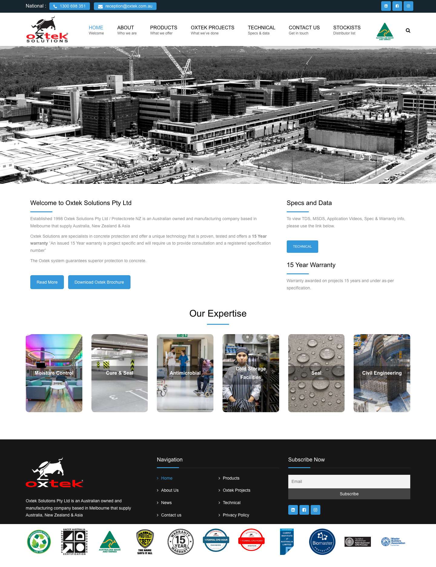 Oxtek Solutions - Full Screenshot