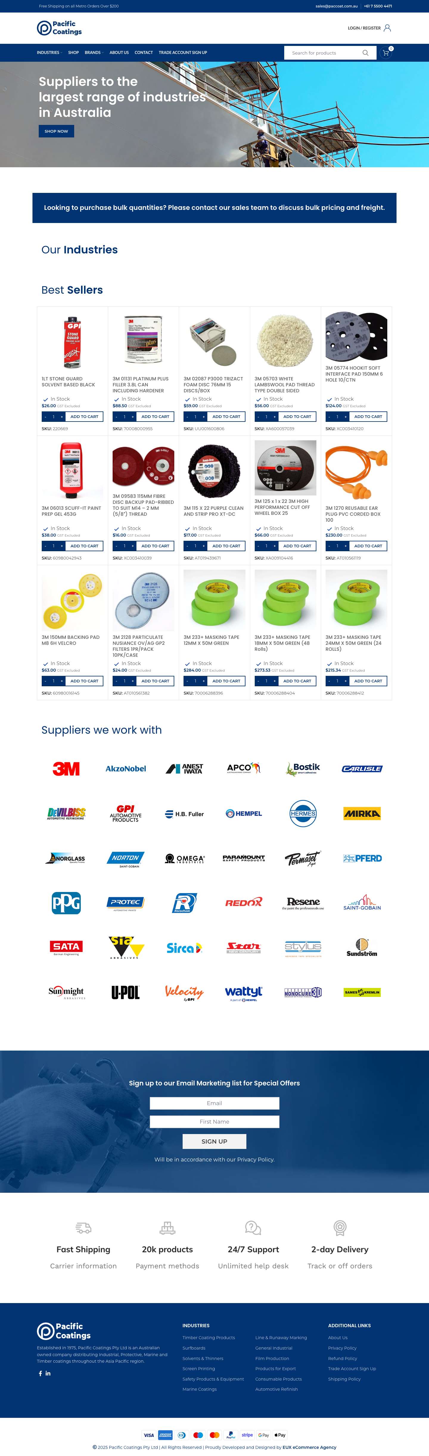 Homepage - Paccoat - Full Screenshot