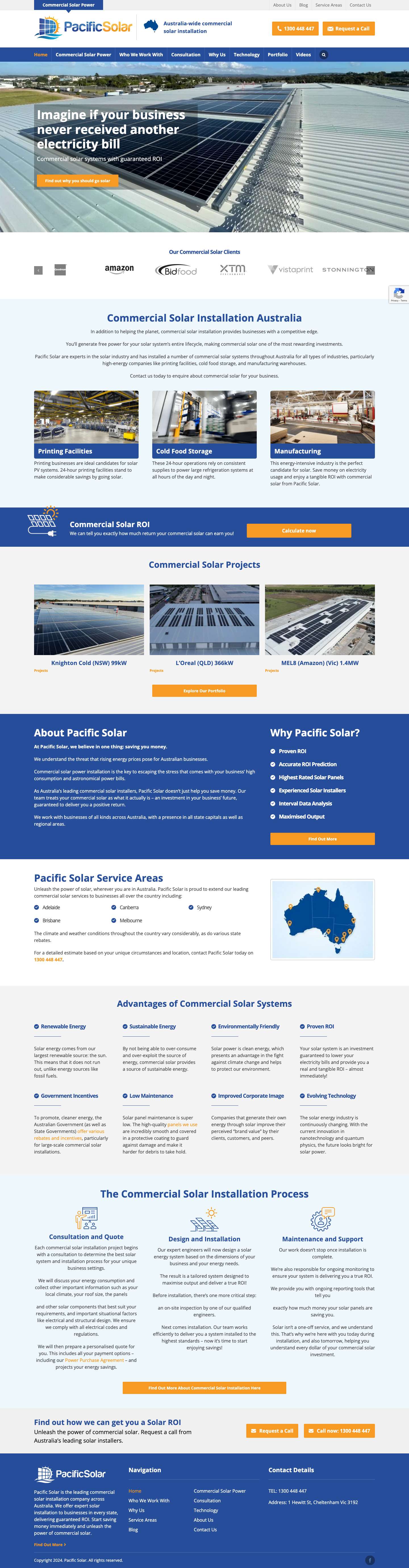 Commercial Solar Installation Australia | Commercial Solar Systems - Full Screenshot
