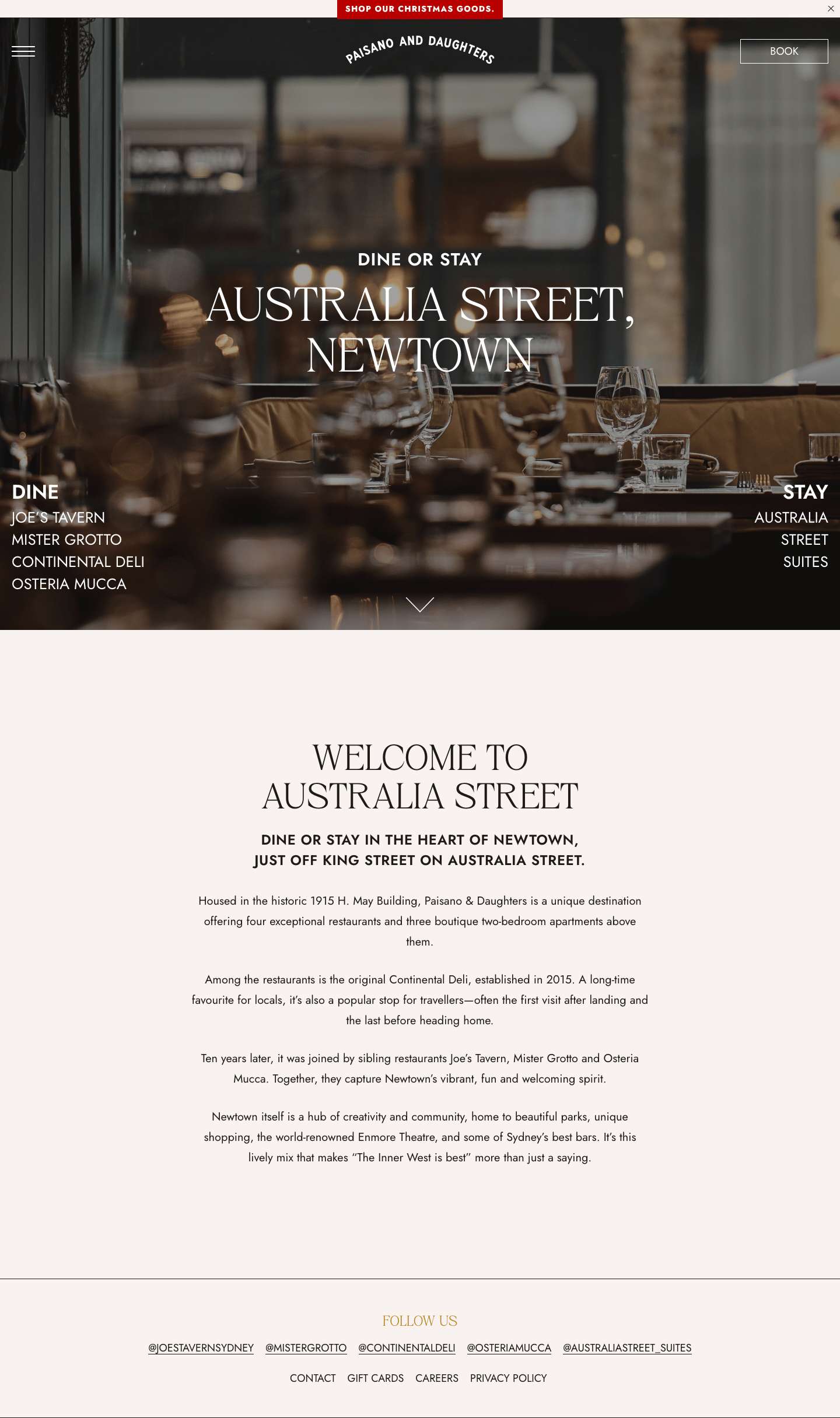 Home - Paisano and DaughtersHome - Paisano and Daughters - Full Screenshot