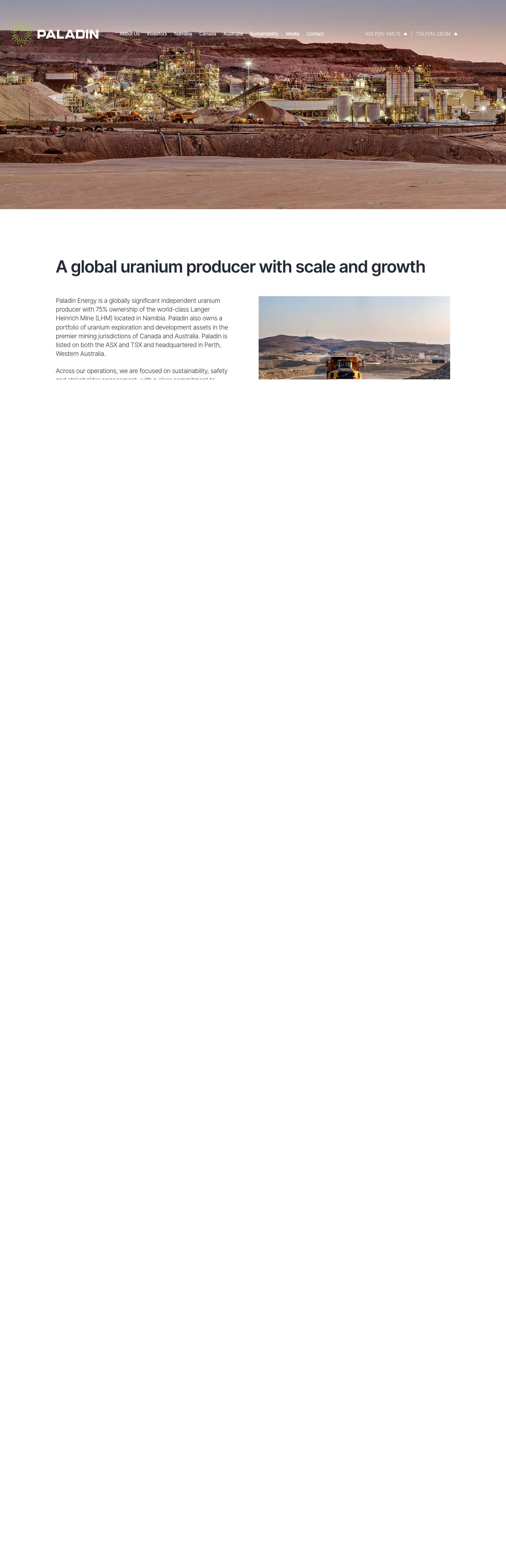 Home - Paladin Energy LimitedExpandExpandExpandExpandExpandToggle MenuScroll to topScroll to topExpandExpandExpandExpandExpandExpand - Full Screenshot