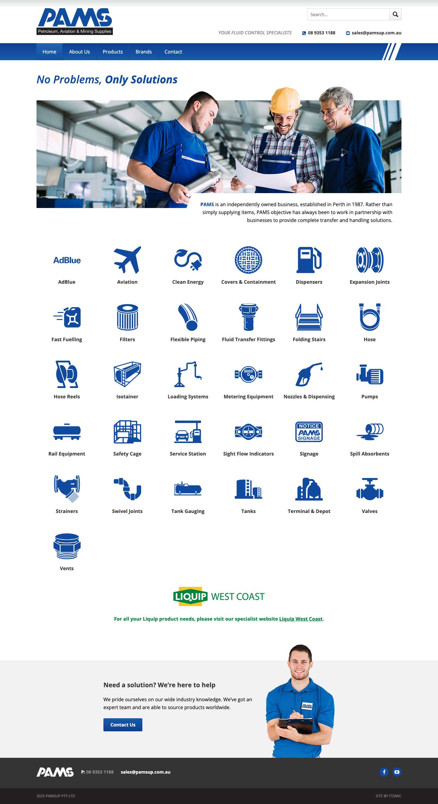 Home - Petroleum, Aviation & Mining Supplies - Full Screenshot