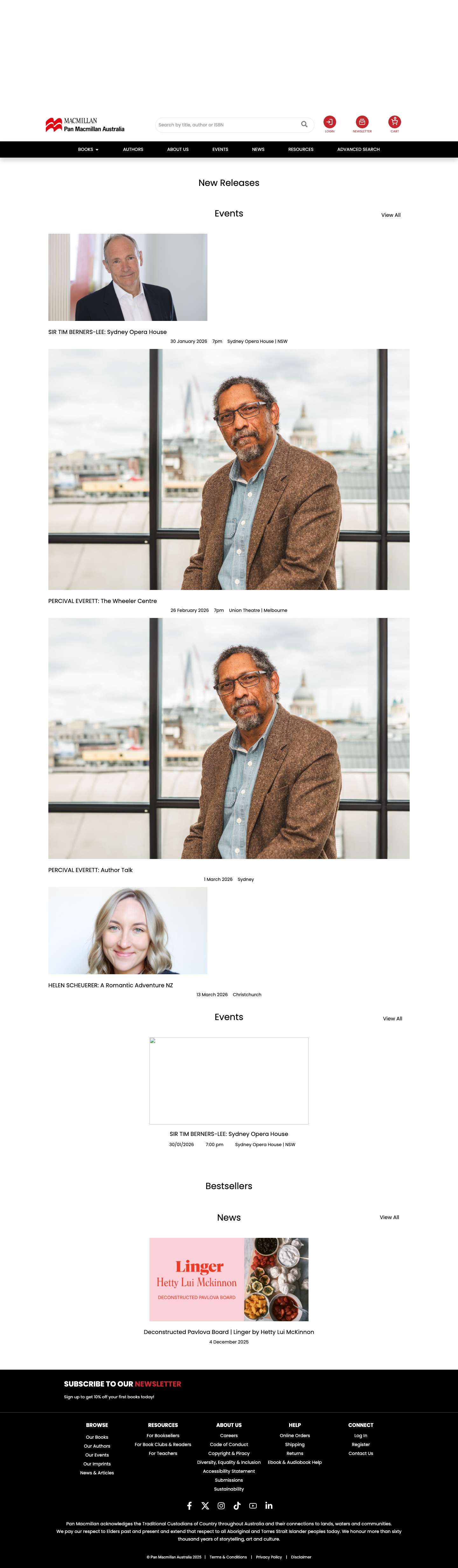 Home - Pan Macmillan Australia - Full Screenshot