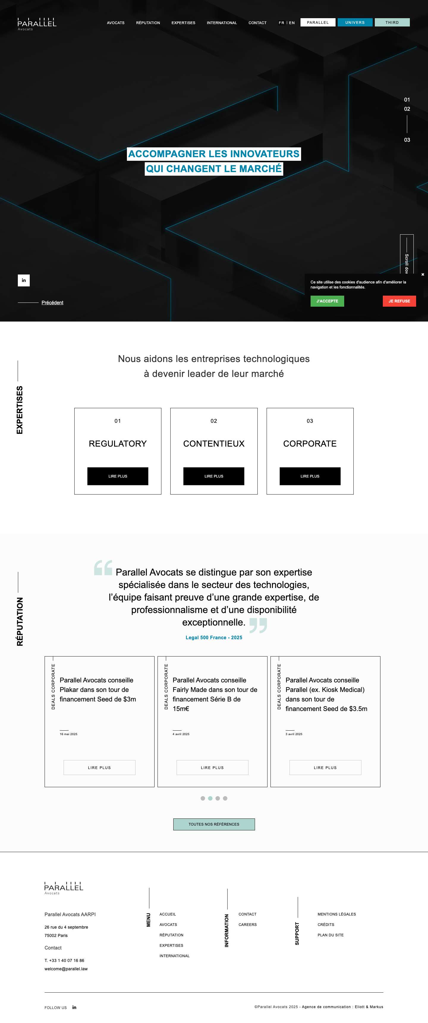 Parallel Avocats - Numérique et entreprises technologiqueslogo parallelFichier 1logo parallel - Full Screenshot