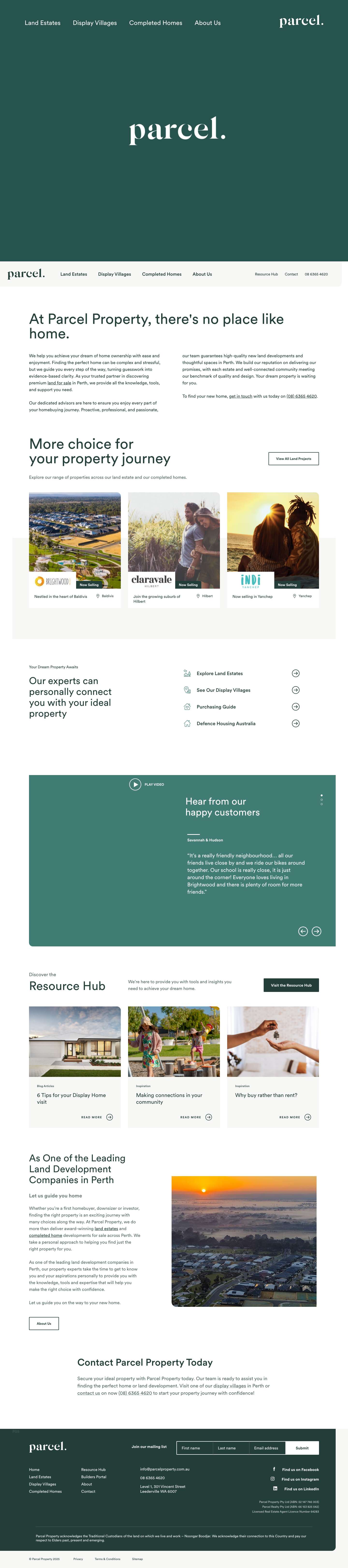 Development Land For Sale | New Land Developments Perth - Full Screenshot