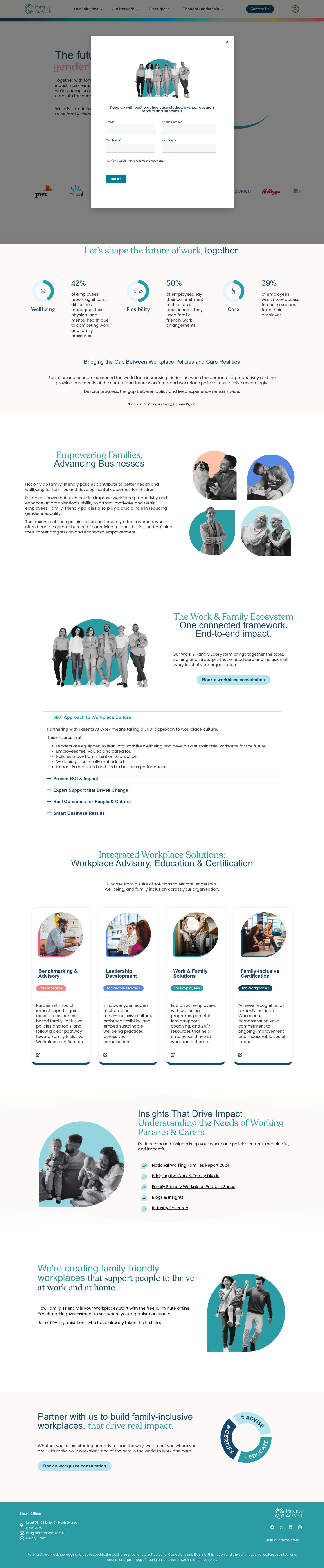 The Future of Work - Parents At WorkClose - Full Screenshot