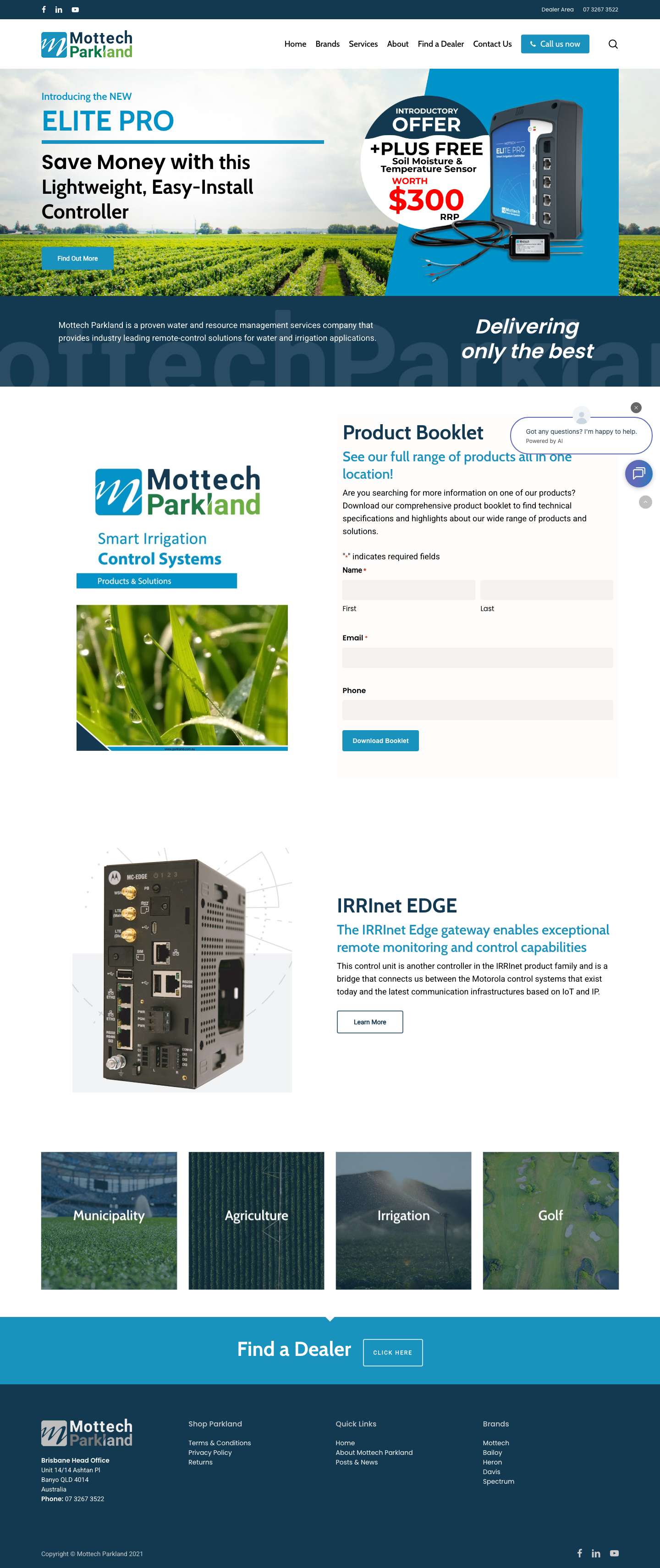 Mottech Parkland - Delivering only the best - Full Screenshot