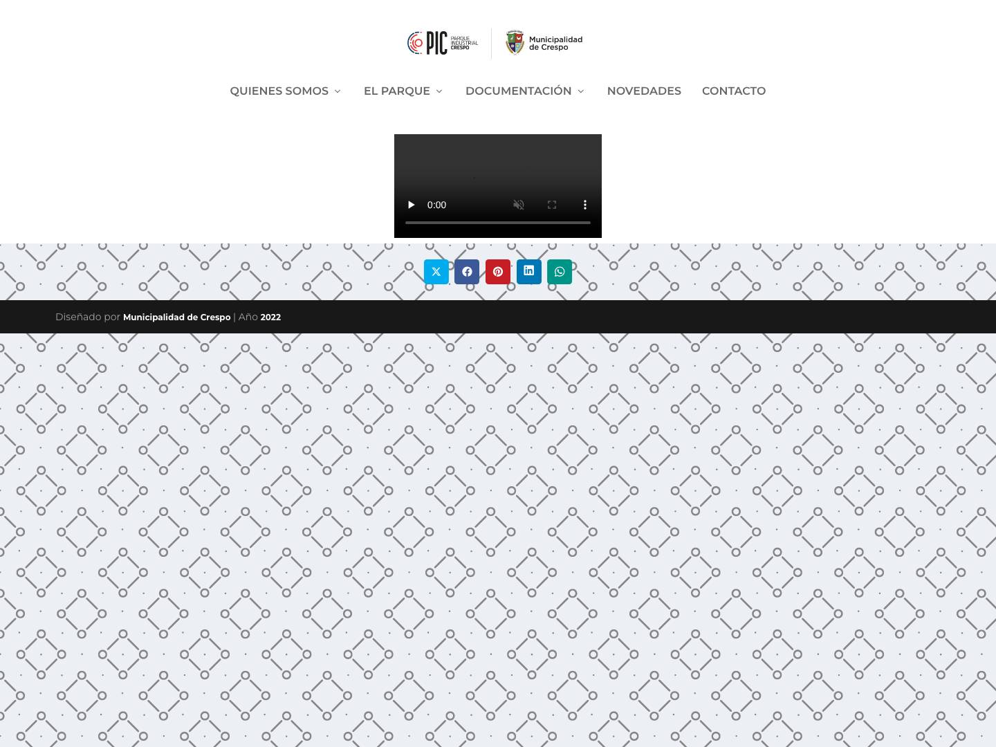 Parque Industrial Crespo | PIC - Full Screenshot