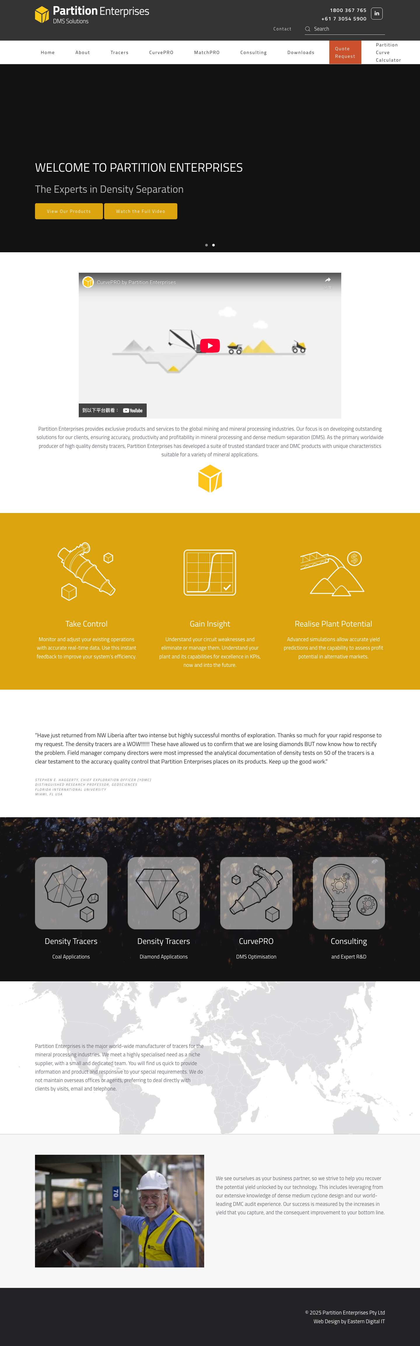 Home - Partition Enterprises - Full Screenshot