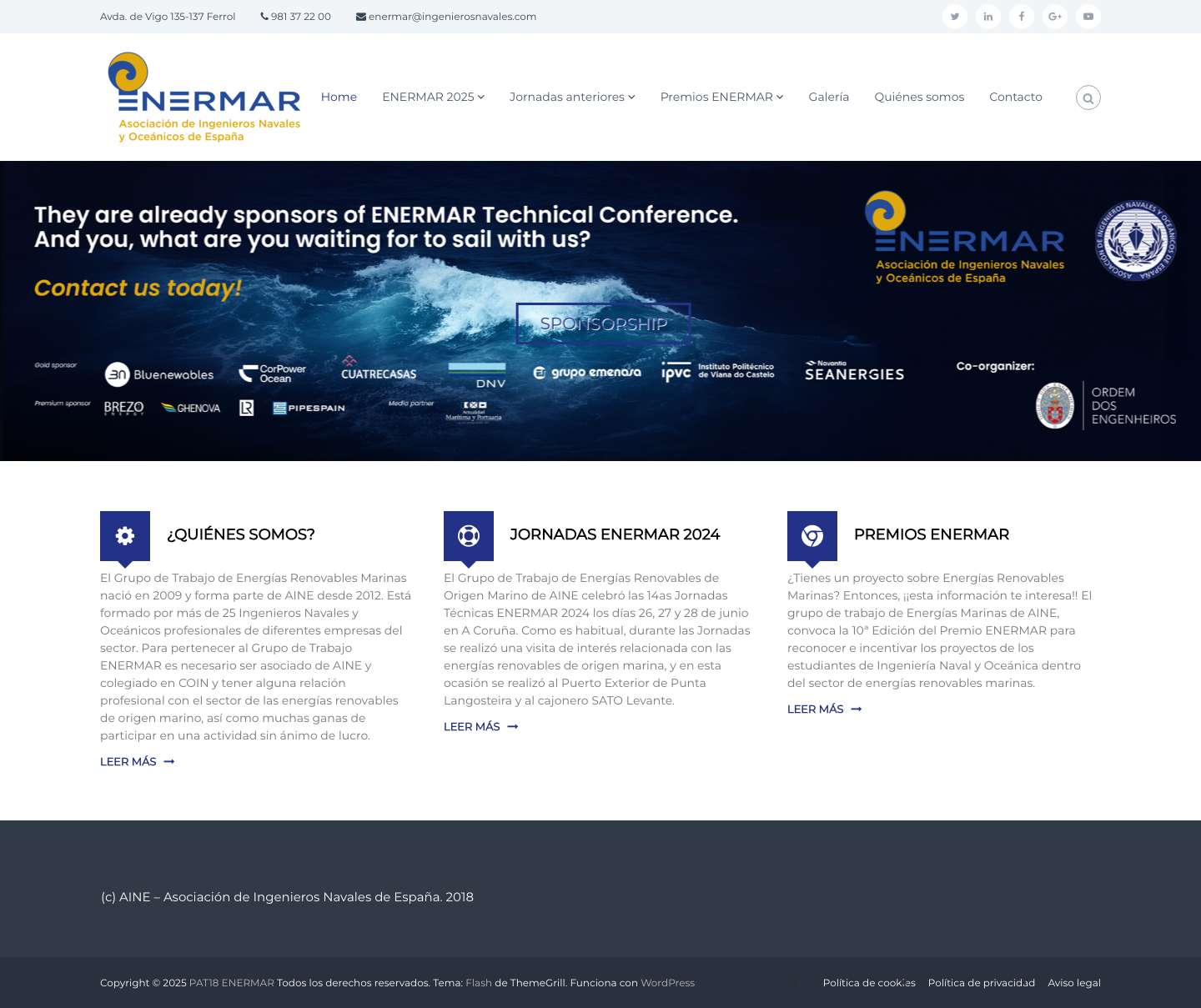 PAT18 ENERMAR – Energías renovables de origen marino - Full Screenshot