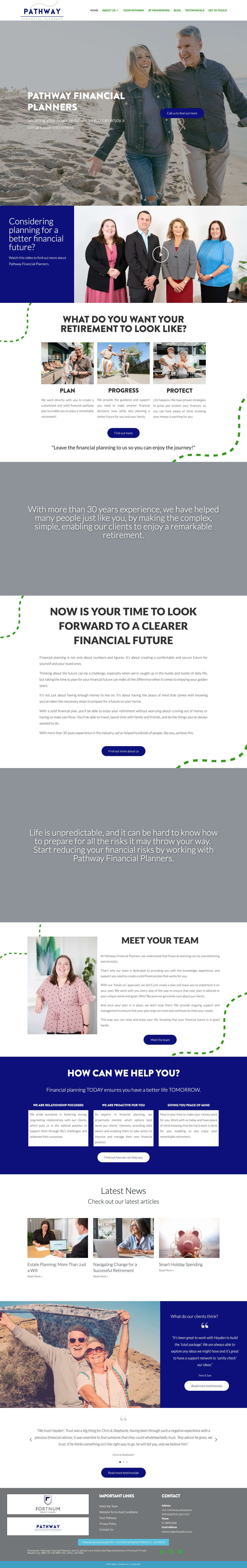 Home - Pathway Financial Planners - Full Screenshot