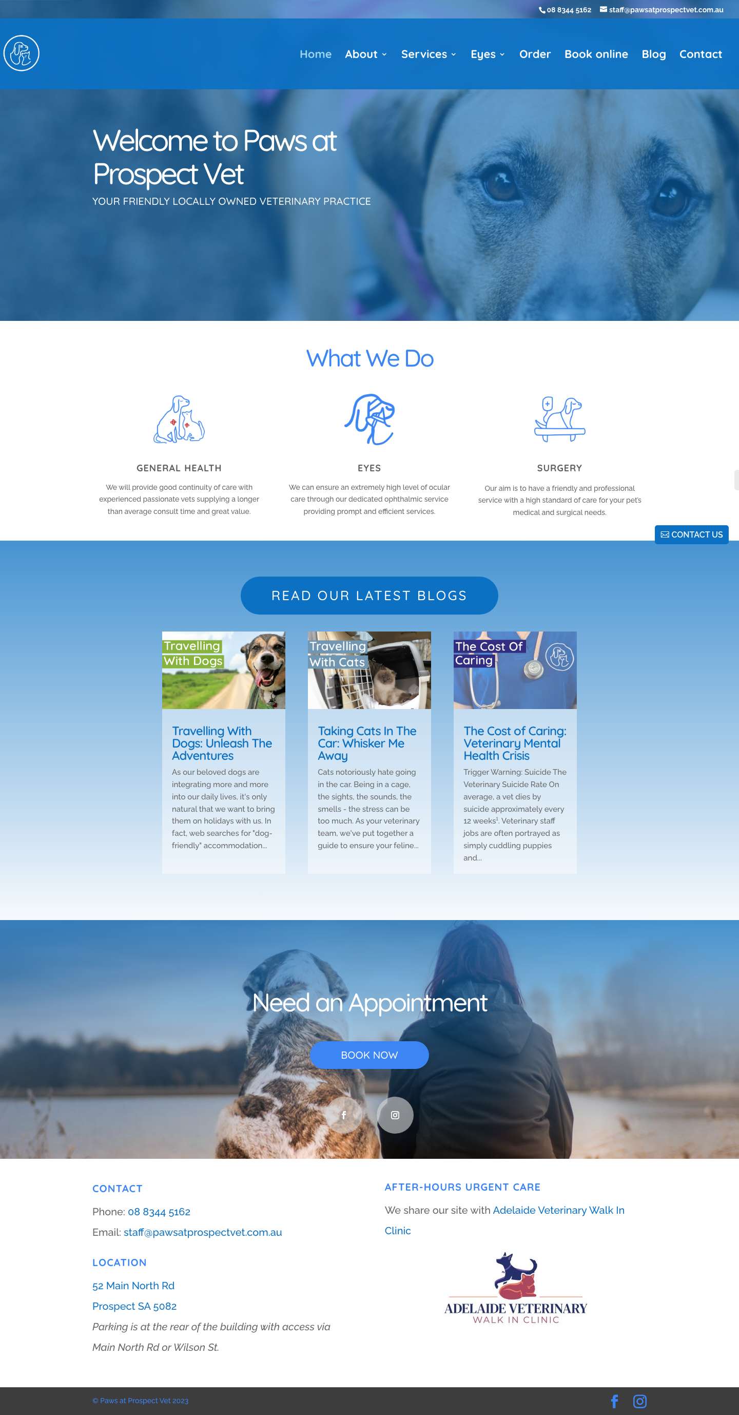 Paws at Prospect Vet - Full Screenshot