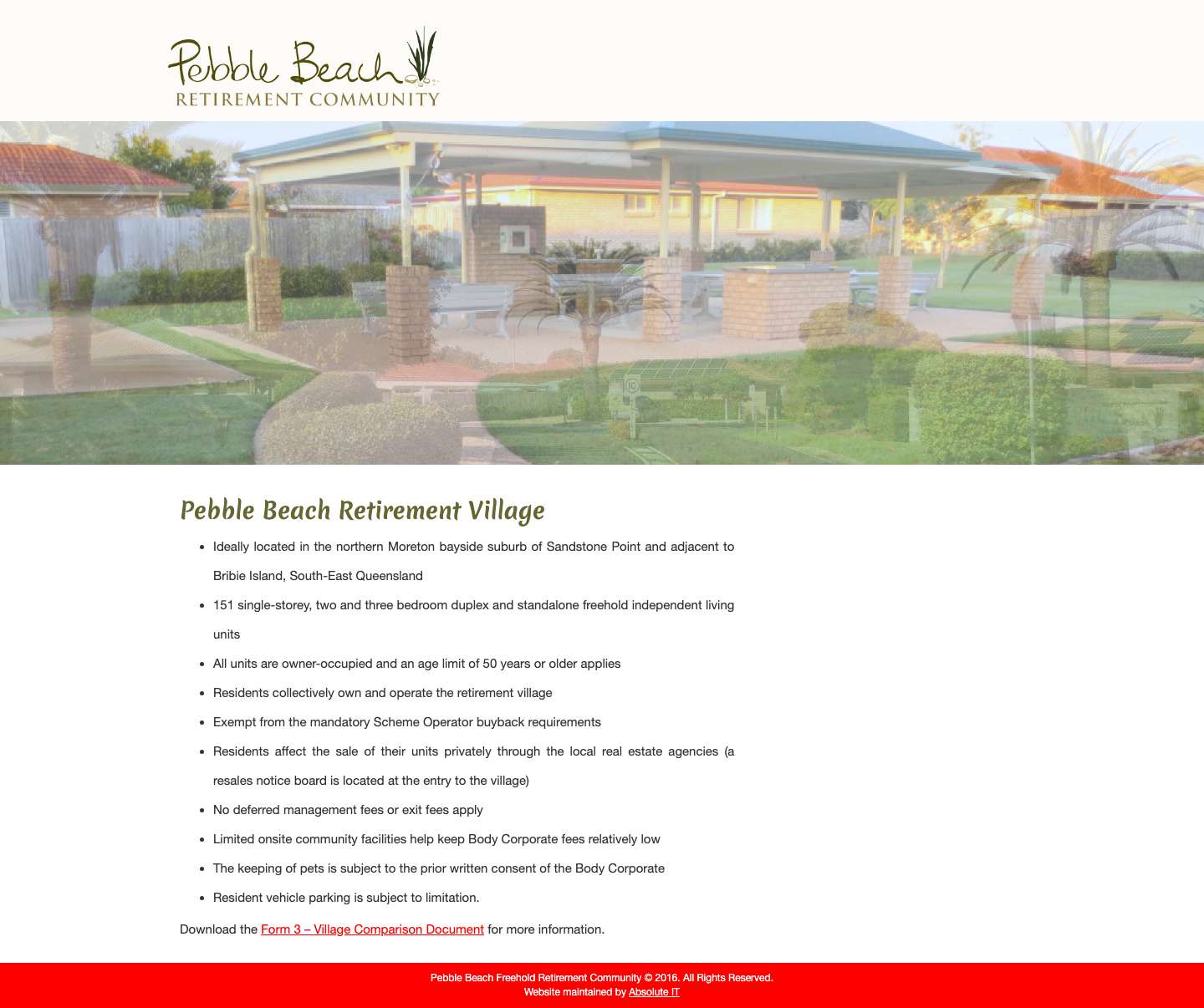 HomePebble Beach Retirement Community | Freehold Retirement - Full Screenshot