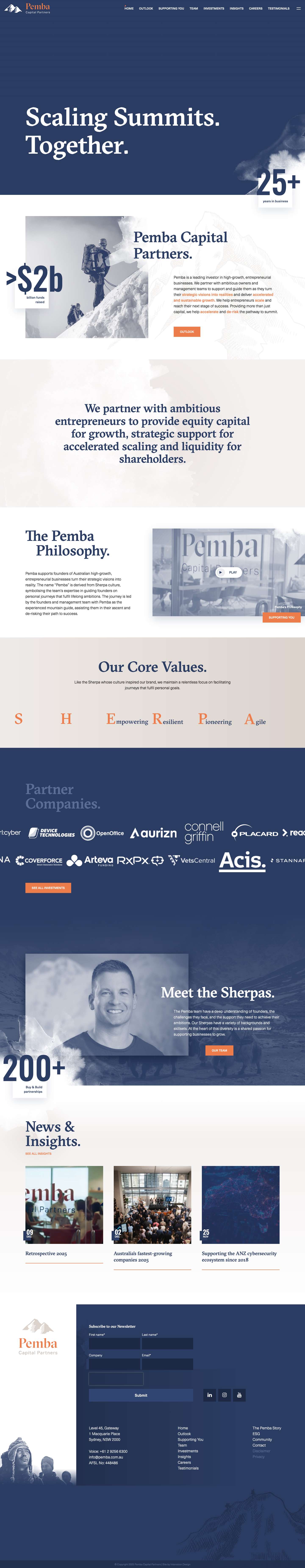 Pemba Capital Partners | Private Equity Firm AustraliaPemba Capital Partners | Private Equity Firm Australia - Full Screenshot