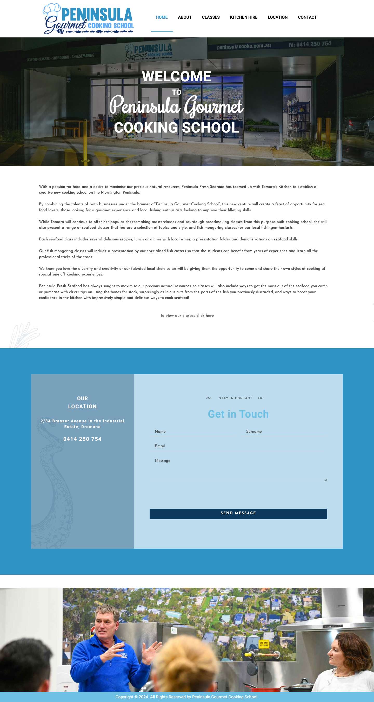 Peninsula Gourmet Cooking School - Full Screenshot