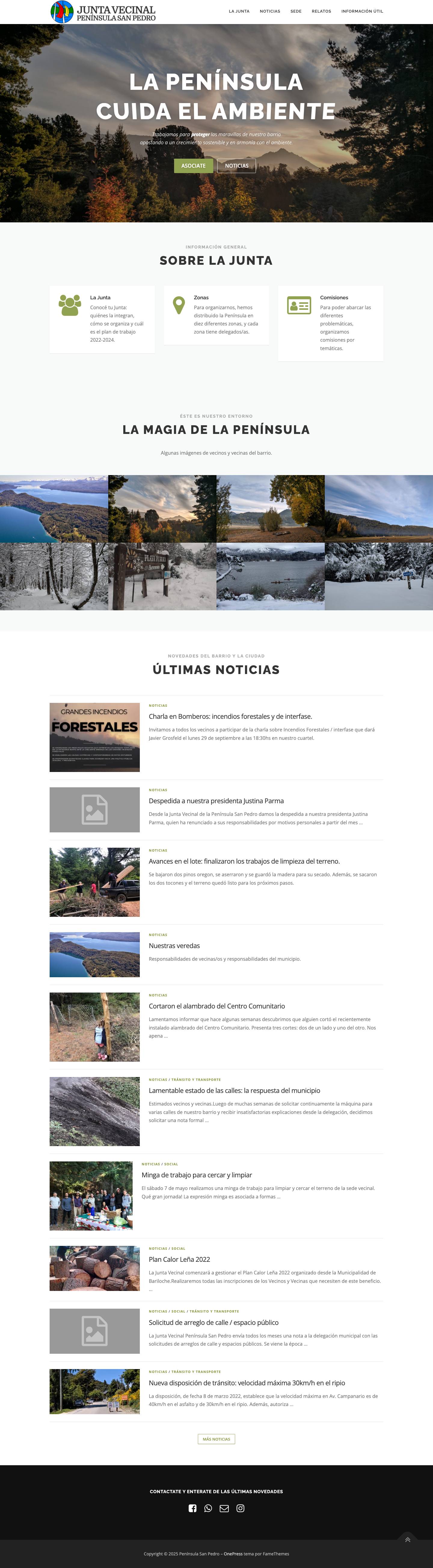 Junta Vecinal Península San Pedro - Península San Pedro - Full Screenshot